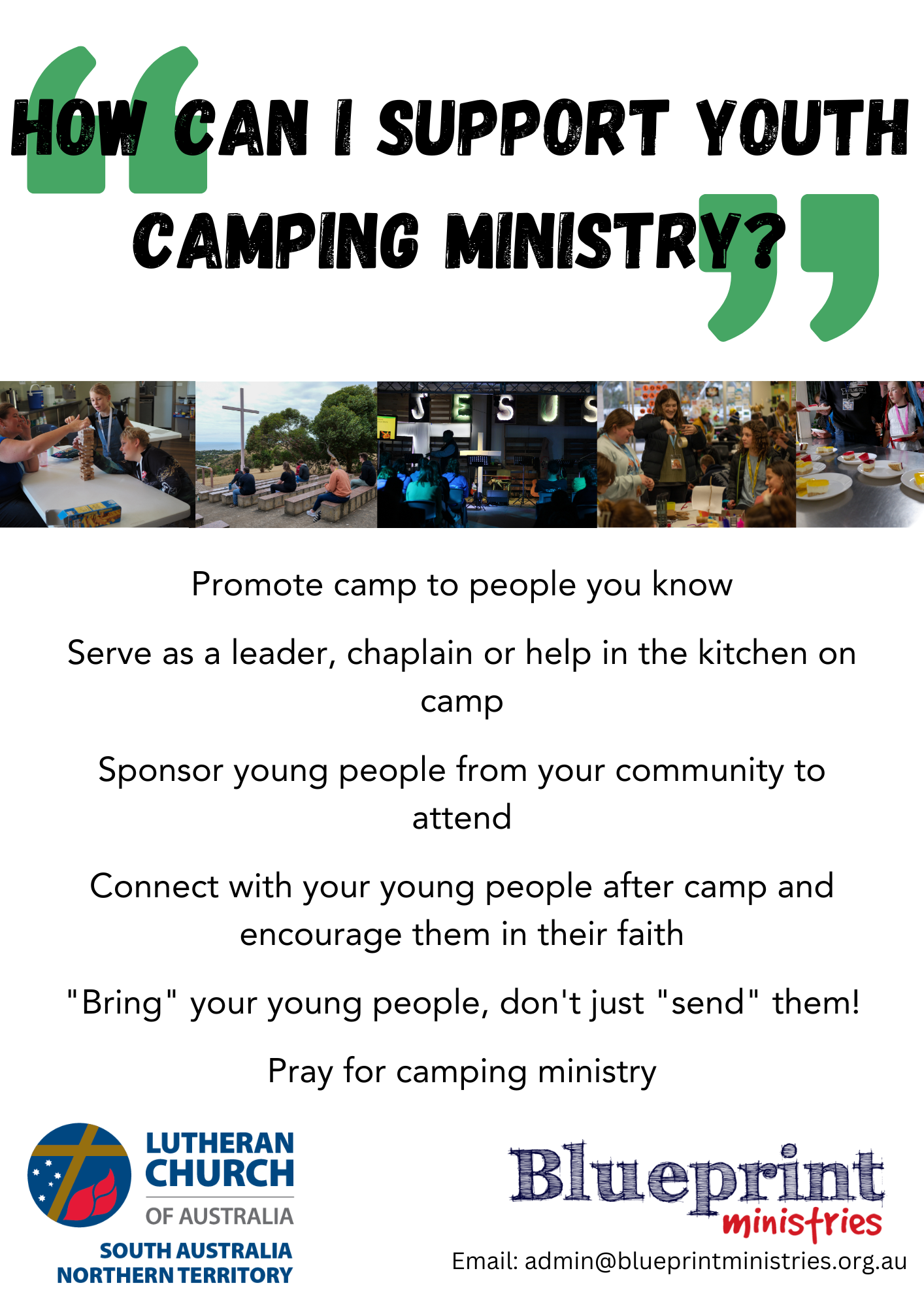 How can your congregation support camping ministry Synod